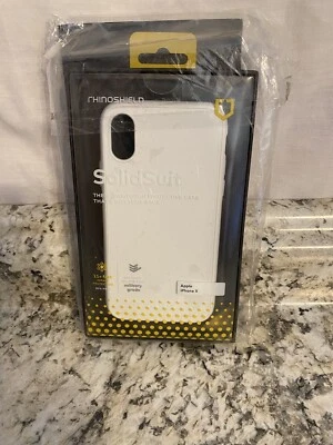 Funda y protector de pantalla para teléfono Rhinoshield Solidsuit Apple iPhone X Foto 1 de 2