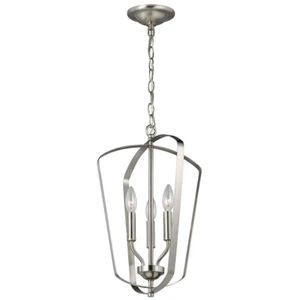 Generation Lighting 5134906-962 small three light Hall Foyer Brushed Nickel * - Picture 1 of 3