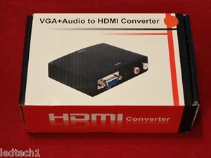 VGA to HDMI Converter with Audio Support - Save £35 off RRP of £49.99 - Picture 1 of 1