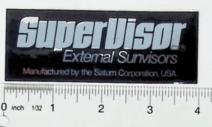 Super Visier Außen Sonnenblenden Original Saturn Corp. Aufkleber - Bild 1 von 2
