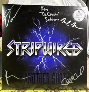STRIPWIRED "ANOTHER SHOT" Signed LP Blue Vinyl AUTOGRAPHED BY BAND - Imagen 1 de 4