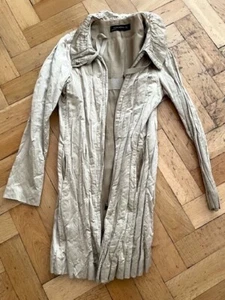 Nudefarben/Metallic Look Sommer Mantel Damen, Zara Women, Gr. M, Knitterlook - Bild 1 von 12