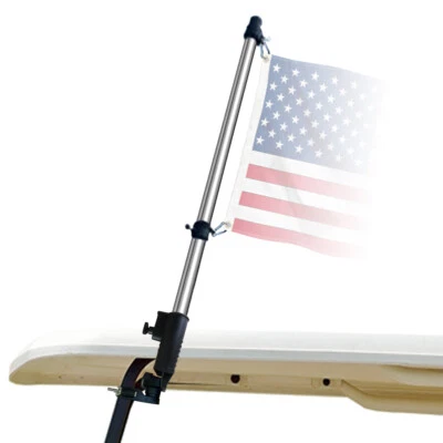 SPORTS FLAGS PENNANTS COMPANY Golf Cart Flag Frame Bracket and Pole Mount Holder