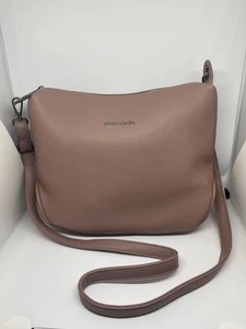 Pierre Cardin Grey Pouch Style Zip Top Handbag with Removable Strap - Picture 1 of 18