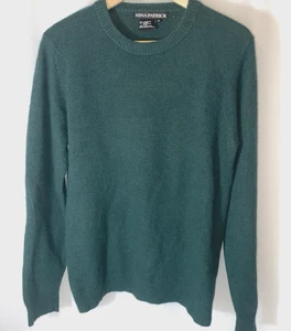 Nina Patrick Lambswool Angora Nylon Crewneck Pullover Sweater Medium Green - Bild 1 von 11