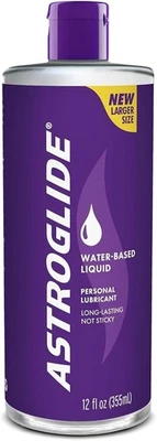 Lubricante a base de agua Astroglide (12 fl oz), lubricante personal líquido, de larga duración Foto 1 de 4
