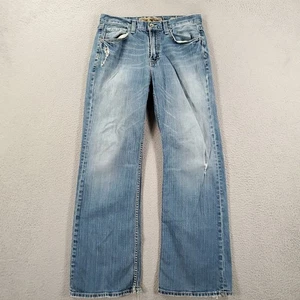 Jeans BKE Tyler para Hombres 32x32 Bootcut Azul Lavado Claro Denim Elástico Envejecido - Imagen 1 de 13