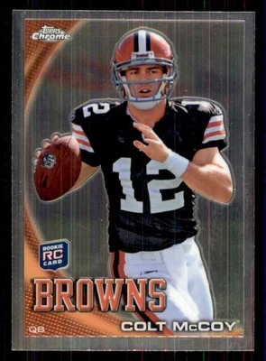 2010 Topps Chrome #C70 Colt McCoy Rookie RC Cleveland Browns texas longhorns - Image 1 of 2