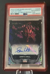 2024 Topps Chrome Star Wars Galaxy Sam Witwer As Darth Maul Mojo /50 Auto PSA - Picture 1 of 2