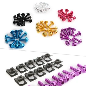 M6 Body Fairing Bolts Fastener Clips Screw Aluminium CNC Motor 10pcs/Set - Bild 1 von 12