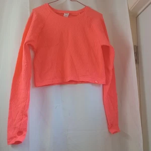 XXL Damen Seamless Crop Langarm Top - JoyLab™, Persimmon  - Bild 1 von 6