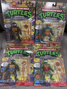 TMNT Almacenamiento Shell Tortugas Compañeros de Juego Conjunto de 4 Figuras de Acción Don Leo Mikey Raph - Imagen 1 de 5