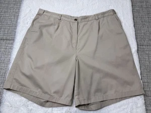 LL Bean Original Fit Bermuda Shorts Womens Size 20W Pockets Khaki 100% Cotton - Picture 1 of 13