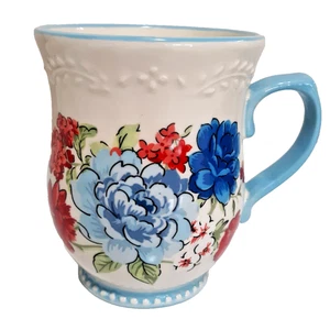 Pioneer Frau Blumen Kaffeetasse Becher, 16 Unzen groß 5" H Fuß, EUC, 6 verfügbar - Bild 1 von 3