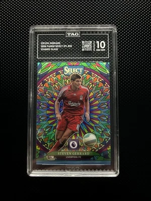 Panini Select 2024-25 Steven Gerrard Stained Glass Case Hit - TAG 10 - Image 1 of 4