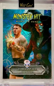2025 W C Haunted Hits Monster Hunt Tom Aspinall 1/1 Blue Rainbow Scope Witch - Bild 1 von 2