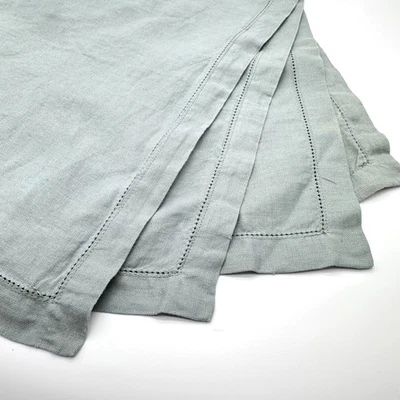 NWOT Pottery Barn Belgian Linen Placemats (4) Mineral Blue - Image 1 of 4