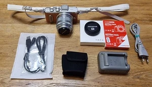 Olympus PEN E-PL8 Brown 16.1 MP Digital Camera/ 14-42mm 1:3.5-5.6EZ ED MSC LENS - Picture 1 of 14