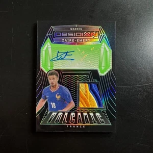 2024-25 Panini Obsidian Warren Zaire-Emery Green Volcanic Patch Auto /5 - France - Picture 1 of 2