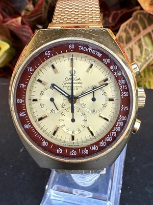 Auth. Omega Speedmaster Professional Mark II 145.034 Gold Plated 861 Estate Runs - Image 1 of 4