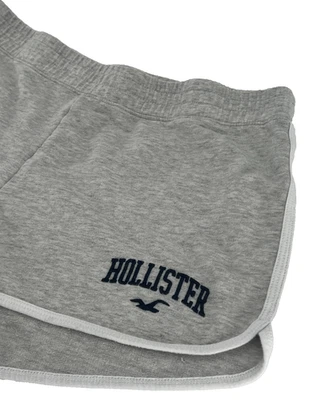 Mini sudaderas de tiro alto Hollister grandes grises preppy salón atlético años 2000 Y2K Foto 1 de 4