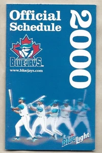 2000 TORONTO BLUE JAYS BASEBALL OFFICIAL MLB REGULAR SEASON POCKET GAME SCHEDULE - Picture 1 of 1