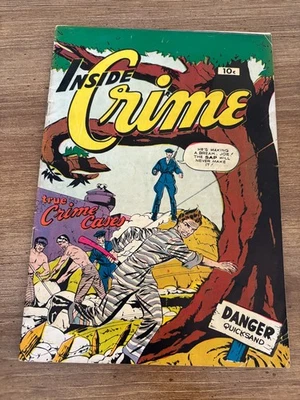 Inside Crime # 0 VG/FN Fox Features Syndicate Golden Age 1950 Comic Book 19 J347 - Image 1 of 2