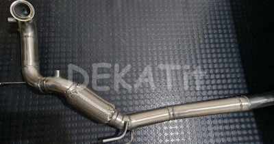 DEKAT DOWNPIPE INOX TUBO RIMOZIONE DPF VW GOLF 6 AUDI A3 SEAT LEON 1.6 2.0 CAY CBA CFG