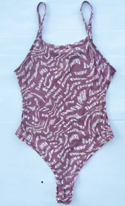 SKIMS Kim Kardashian Raspberry Swirl Mesh Strappy Summer Bodysuit Size 4X - Picture 1 of 9