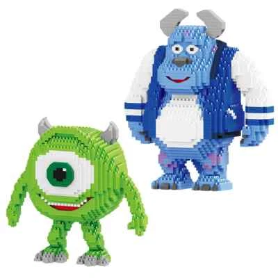 Disney Dibujos Animados Niños Juguetes Monstruos Universidad Micro Bloques Mini Ladrillos Animel Foto 1 de 4