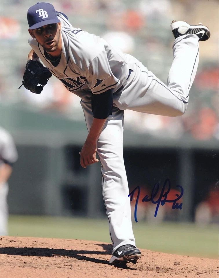 FOTO 8X10 AUTOGRAFIADA POR DAVID PRICE TAMPA BAY RAYS Foto 1 de 1