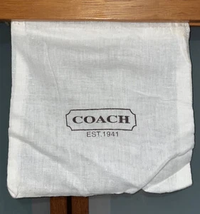 Coach Linen Jewelry Belt Small Leather Accessories Storage Dust Bag Cover 7 x 7 - Picture 1 of 3