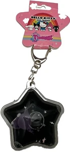 Sanrio Hello Kitty & Friends Tsunameez Liquid Glitter Star Keychain Kuromi - Picture 1 of 1