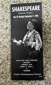 OREGON SHAKESPEARE FESTIVAL ASSOCIATION Advertising Brochure 1965 Ashland, OR - Picture 1 of 9