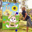 Easter Toss Game with 3 Bean Bags Easter Bunny Party Game for Kids Adults Fam...
