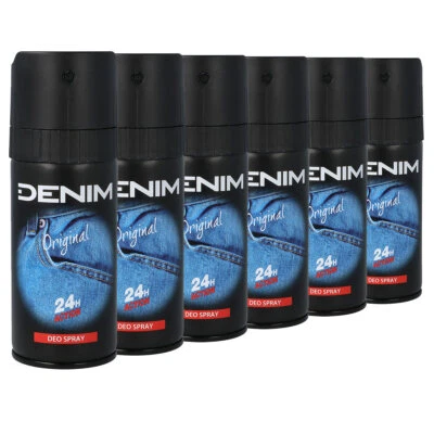 DENIM Original deo 6x 150ml bodyspray vorratspack sixpack