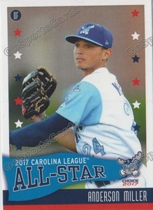 Carolina League All Star N Anderson Miller RC Rookie Royals 2017 - Imagen 1 de 1