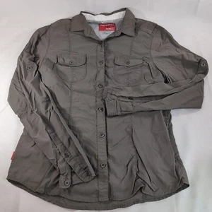 Craghoppers Nosilife Insect Repellent Green Long Sleeve Button Women US 8 Shirt - Picture 1 of 15