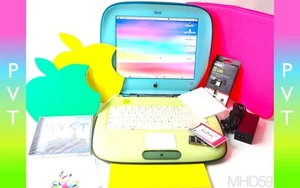 iBook Clamshell G3 SPECIAL PVT 466 MHz DVD 16 GB CF 576RAM OS 9+X ⭐️⭐️⭐️⭐️⭐ - Foto 1 di 16