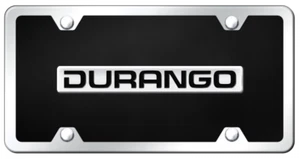 Dodge Durango Name Plate Black Acrylic Kit License Plate Frame Official Licensed - Bild 1 von 2