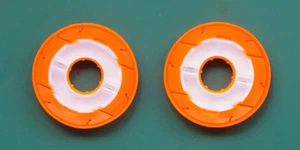 2 Sistema de gestión de línea de pesca Tenkara silicona suave bobinadora de línea naranja - Imagen 1 de 12