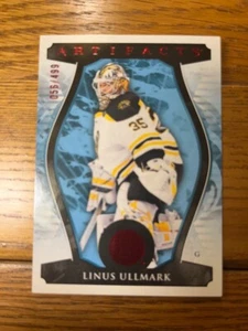 Tarjeta de artefactos de baraja superior Linus Ullmark #139 - 2023-24 "Rubí" #ed /499 - Imagen 1 de 2