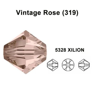 Austrian Crystal 5328 XILION Bicone Beads Jewelry Making *U Pick Size & Colors* - Picture 1 of 69