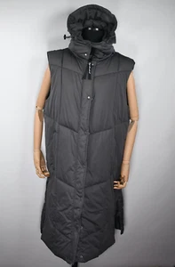 7 For All Mankind Thermalpuff Longline Hooded Sleeveless Puffer Gilet size L - Picture 1 of 12