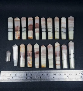New Find Banded onyx polished pendents 20 Pcs Lot From Pakistan. - Picture 1 of 7