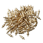 Mxfans 100x Gold-plated 6mm Copper Probes Spring Pogo Pin Connector