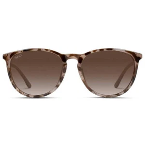 DREW Round Polarized Women's Sunglasses in Blush Pink Tortoise by WMP Eyewear - Picture 1 of 4