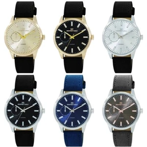 Reloj de vestir deportivo de moda con correa de cuero vegano de lujo para hombre Montres Carlo de 45 mm - Imagen 1 de 26