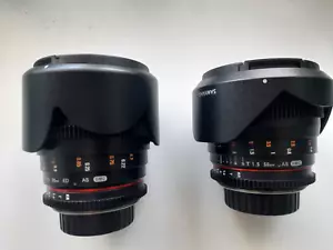 Lente Samyang Cine Nikon F con adaptador Canon EF #16 - Imagen 1 de 3