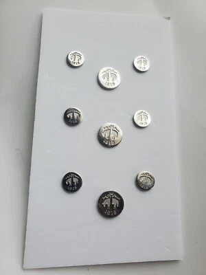 Brooks Brothers 1818 brand new set of 11 Replacement  Sylver Metal  Buttons  - Image 1 of 4